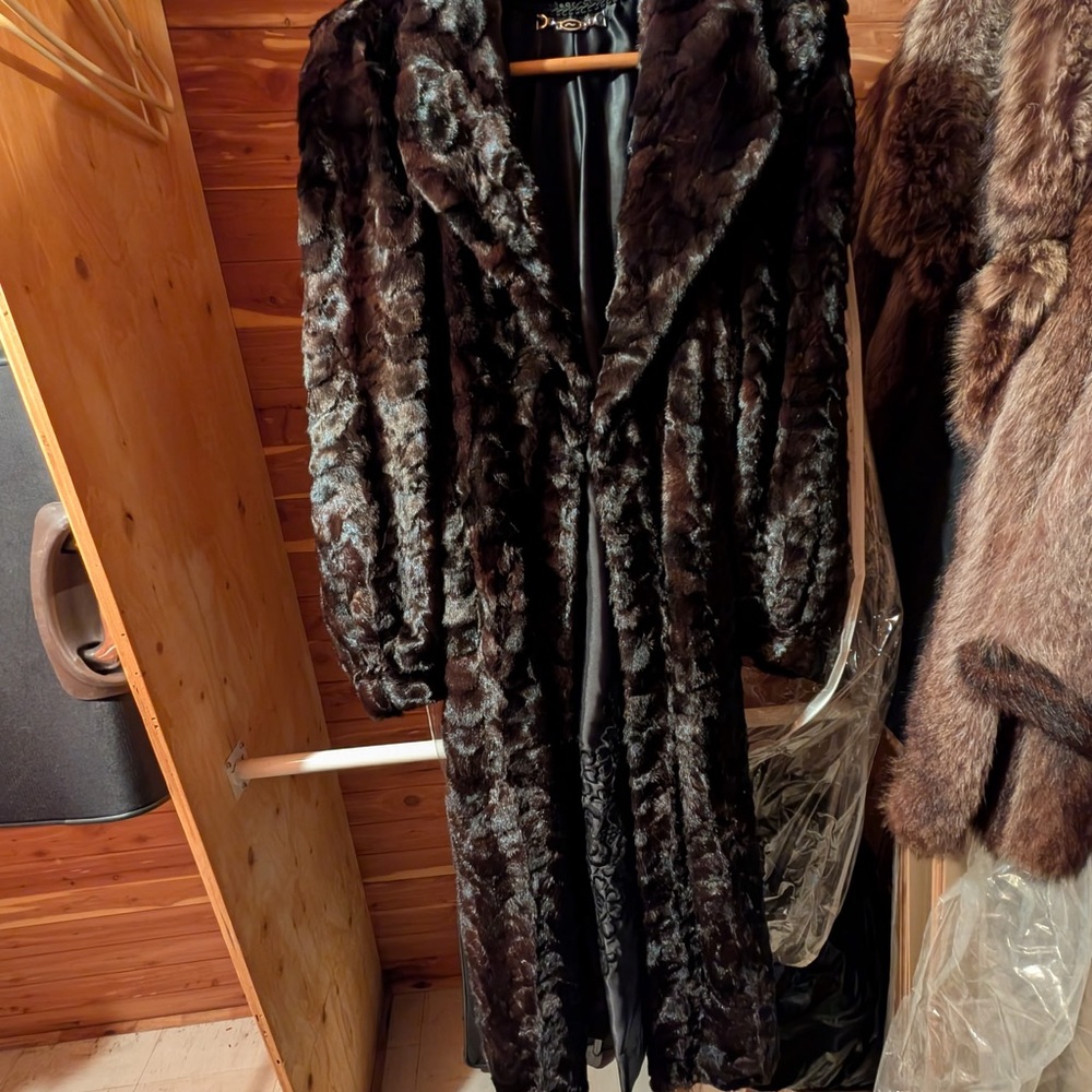 Luxurious Black Fur Coat